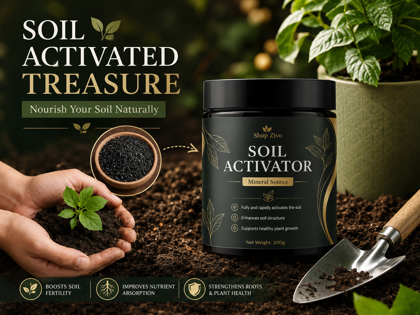 Shop Zivo Soil Activator – Premium Mineral Source for Strong Roots, Better Soil & Healthy Plant Growth