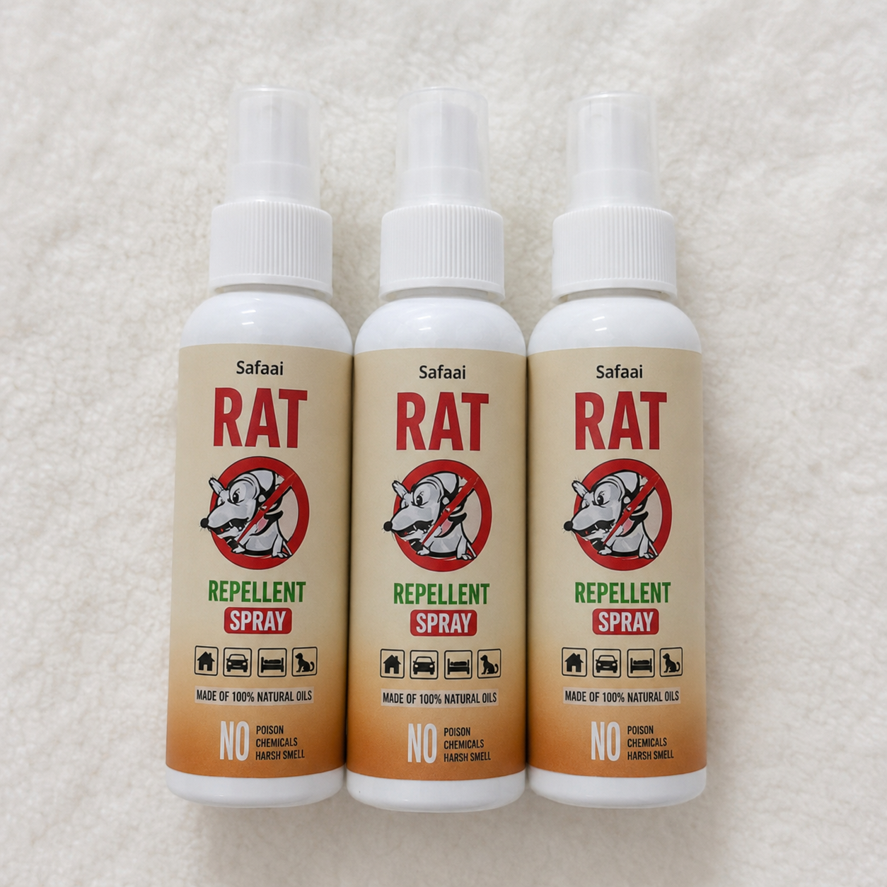 Safaai Rat Repellent Spray 50ML Buy 1 Get 2 Free