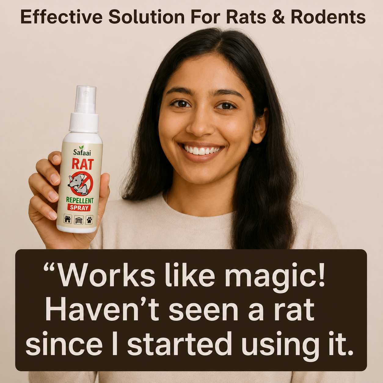 Safaai Rat Repellent Spray 50ML Buy 1 Get 2 Free