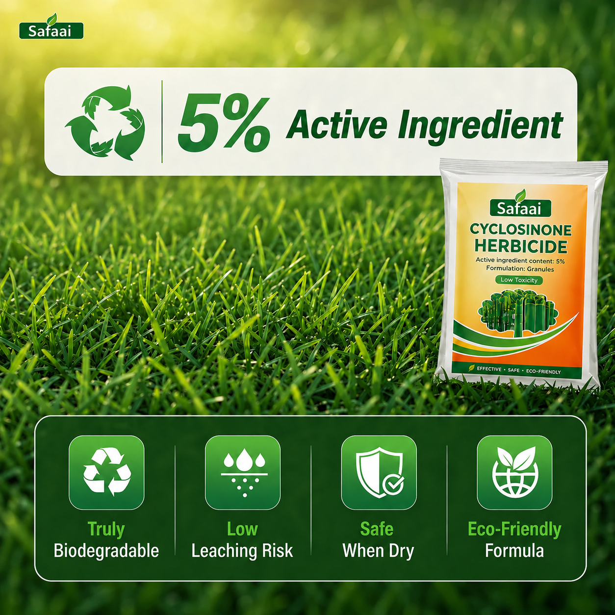 Safaai Cyclosinone Herbicide (Pack of 2)
